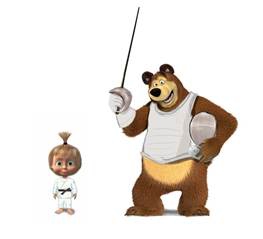 Талисманами Всемирных Игр боевых искусств-2013 стали Маша и Медведь 